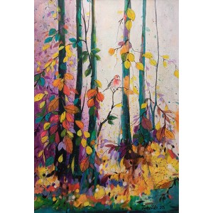 Zohaib Rind, 20 x 30 Inch, Acrylic on Canvas, Abstract Painting, AC-ZR-336